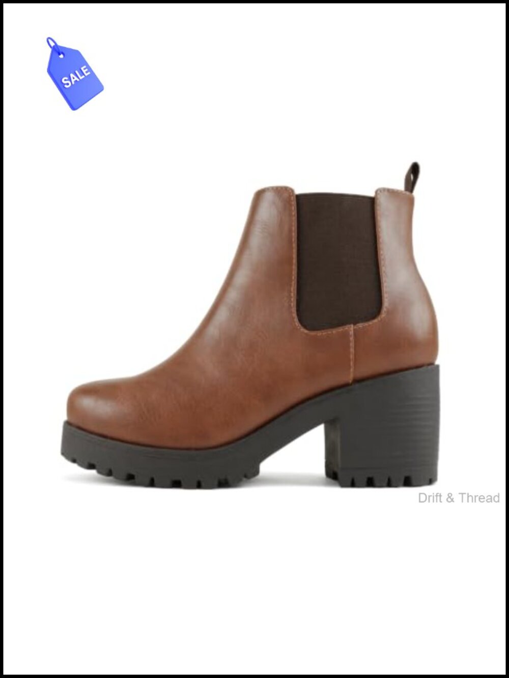 Women's Combat Ankle Boots With Chunky Heel & Lug Sole